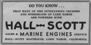 Hall-Scott Engines 1936 Ad